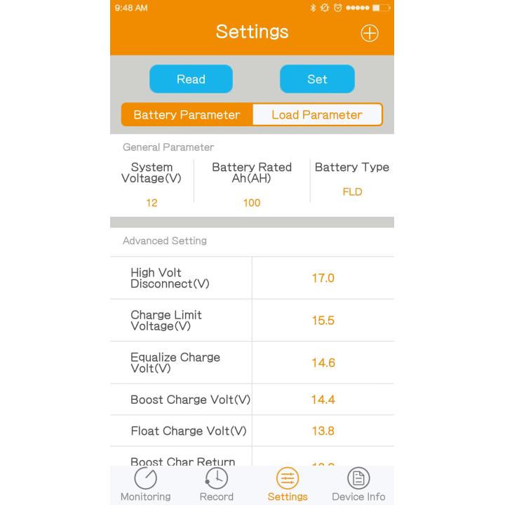 Adaptador Bluetooth para mandos SRNE