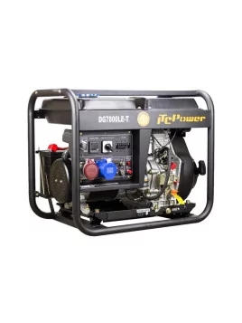 Generador diésel de 6500 W a plena potencia, 230 V/400 V, AVR, ITC Power DG7800LE-T