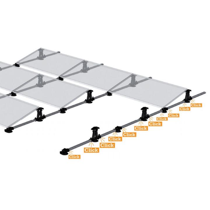 Structuur voor het installeren van zonnepanelen