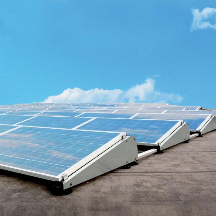 Structuur voor het installeren van zonnepanelen