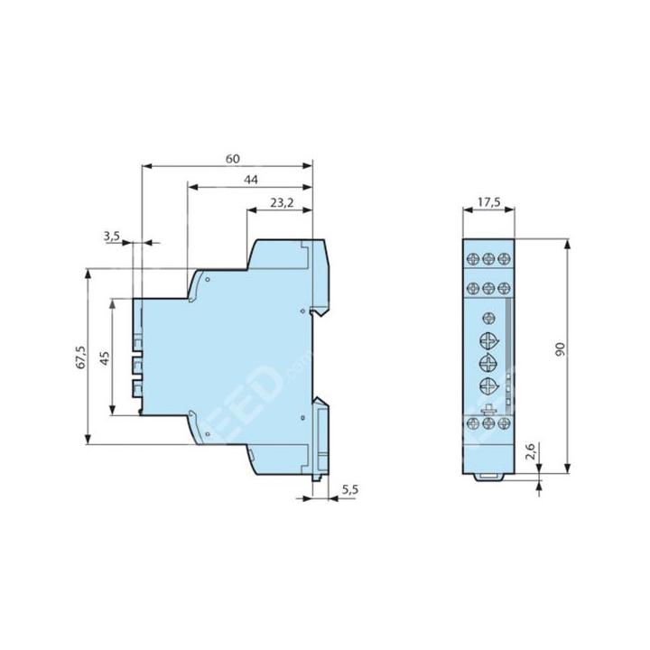 Crouzet MUR3 - Relé temporizado 8A