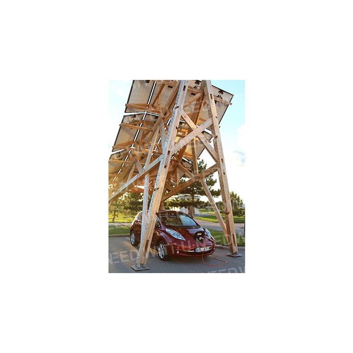 Estructura de madera solar Carport InnoVentum