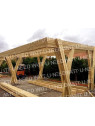 Estructura de madera para 4 autos