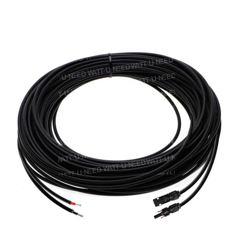 Câble solaire 2X4mm² avec MC4 (vendu au mètre)