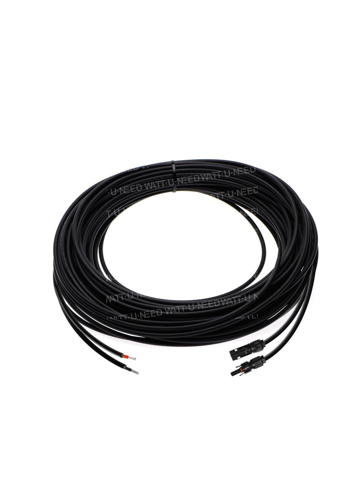 2X4mm2 solar cable with Type MC4