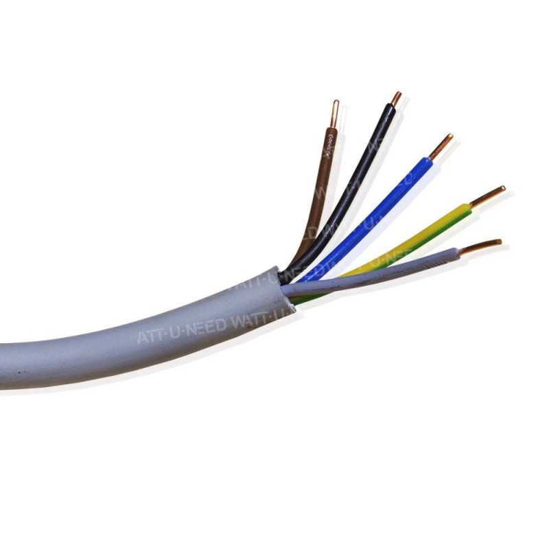 Câble électrique XVB 5G1,5 - 1m - pour les installations photovoltaïques