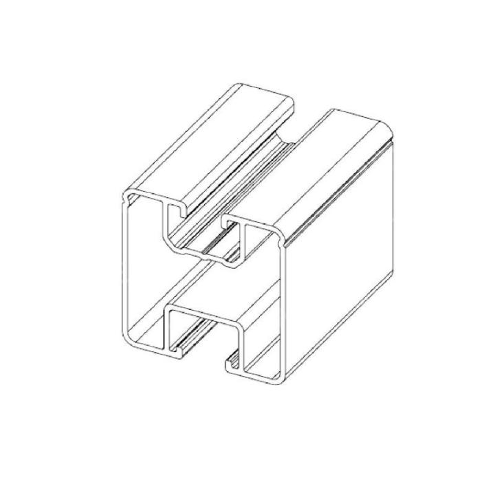 Aluminum rail for mounting solar panels (35mm x 40mm)