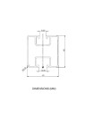Rail en aluminium 35x40 pour fixation de panneaux solaires