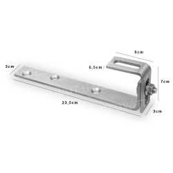 Adjustable fixing hook for slates — vue 2