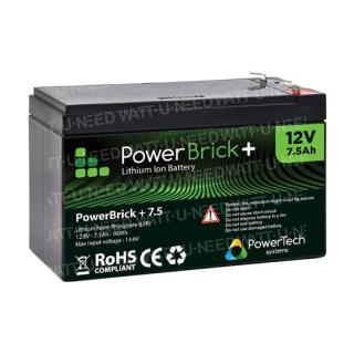 Lithiumbatterij PowerBrick+ 12V 7,5Ah