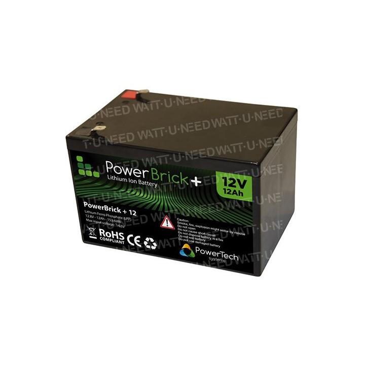 Lithiumbatterij PowerBrick+ 12V 12Ah