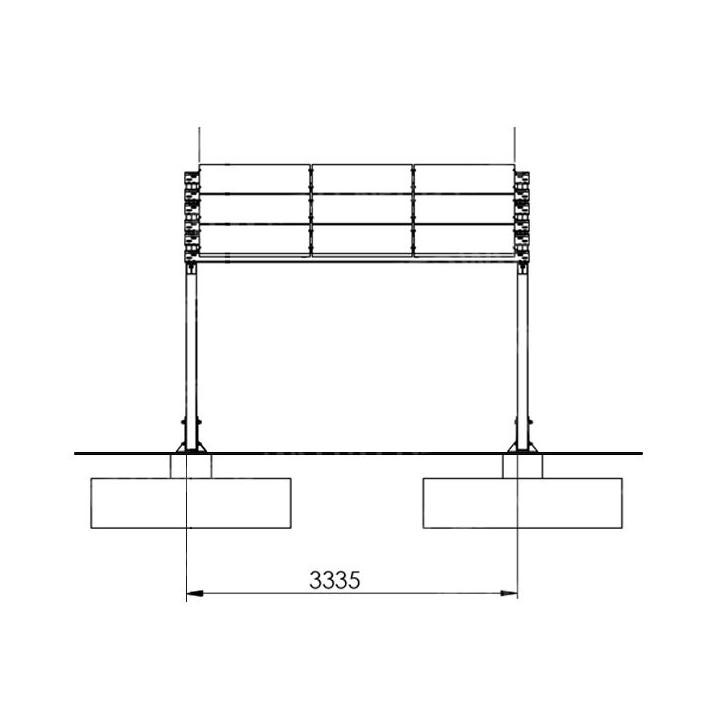 Eenvoudige fotovoltaïsche carport