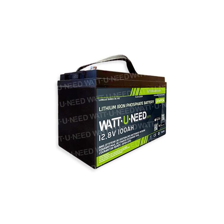 Batería de litio Wattuneed de 12,8 V y 100 Ah