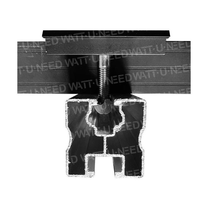 Mittlere Klammer zur Befestigung des Solarpanels: 30 mm bis 50 mm