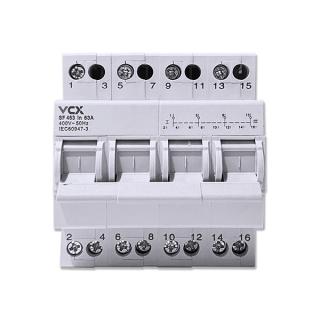 Inverseur modulaire 4 pôles 63A VCX