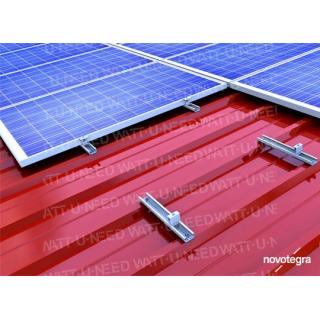 Mounting system for tray roofing