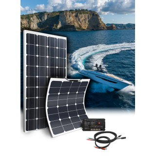 Kit solaire camping-car & bateau TAILLE S - 12V - configurable