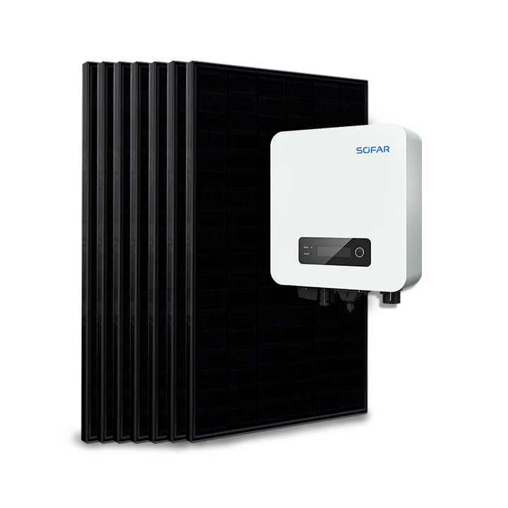 Kit 6 Paneele Eigenverbrauch / Rückspeisung 1600W Sofar ohne Speicher