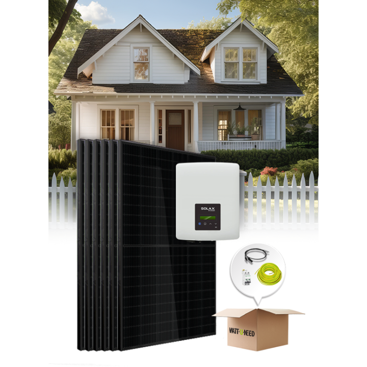 Kit of 6 self-consumption / re-injection panels 1500W without storage