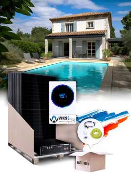Kit Solaire Autoconsommation 4,5 kWc – Mono 6,5 kW – Batterie 4,80 kWh – Installé FR