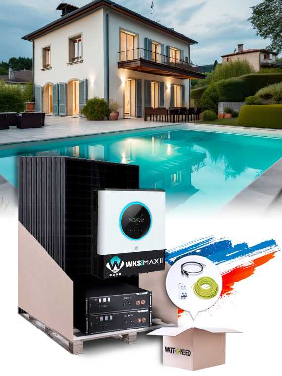 Solar-Kit Eigenverbrauch 8,1 kWp – Mono 10 kW – Batterie 4,80 kWh – Installiert FR