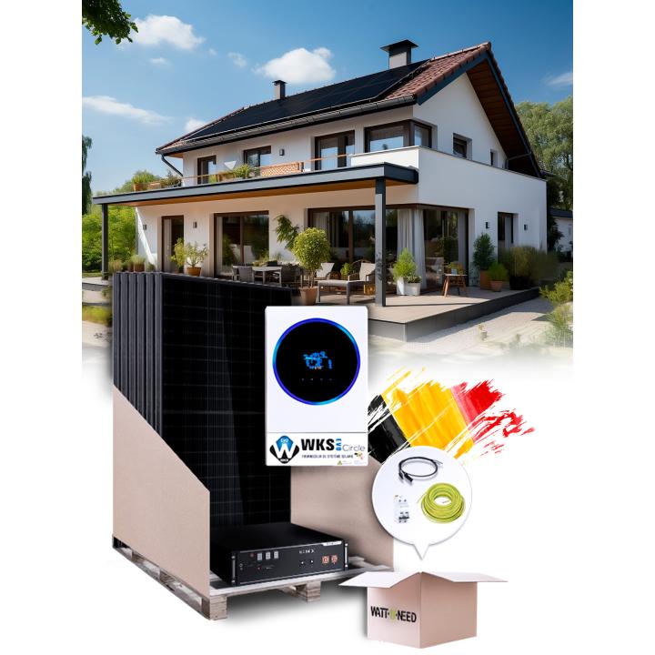 Kit Solaire Autoconsommation 4,5 kWc – Mono 6,5 kW – Batterie 4,80 kWh – Installé BE
