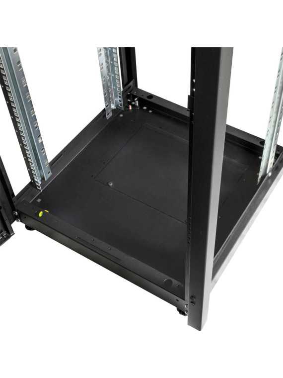 19'' 32U Rack-Schrank für Pylontech schwarze Tür und gehärtetes Glas — vue 3