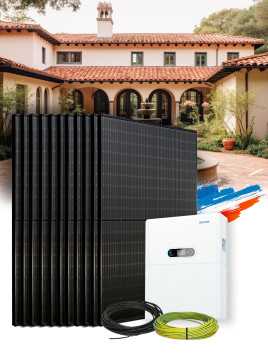 Solar-Kit Eigenverbrauch 6,3 kWp – Mono 5 kW – Batterie 5,12 kWh – Installiert FR