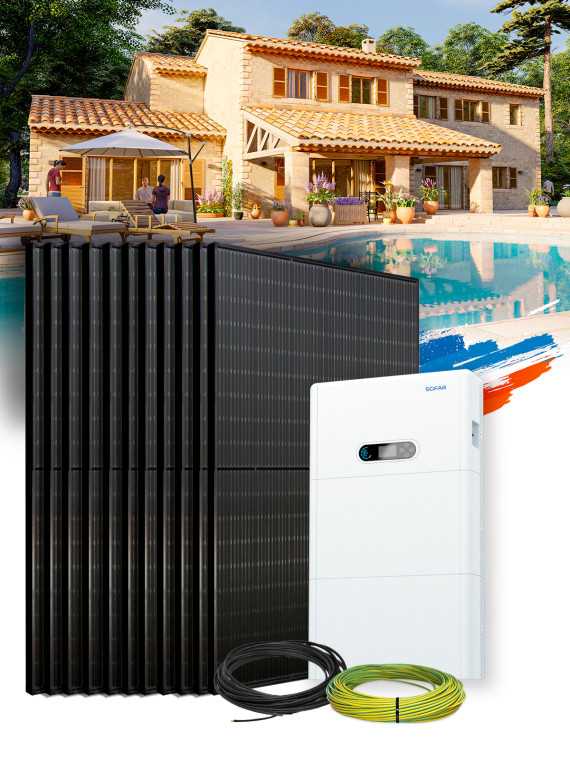 Kit Solar Autoconsumo 9,0 kWp – Mono 6 kW – Batería 5,12 kWh – Instalado FR