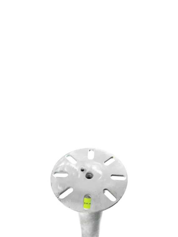 Foundation screw, profile M 1000 mm (M76), galvanised steel, hexagonal base with integrated support (EAN 07685 — vue 3