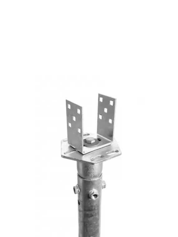 Adaptador ajustable de 100-160 mm para tornillos de cimentación y estructura de suelo — vue 9