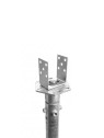 Adaptador ajustable de 100-160 mm para tornillos de cimentación y estructura de suelo — vue 9