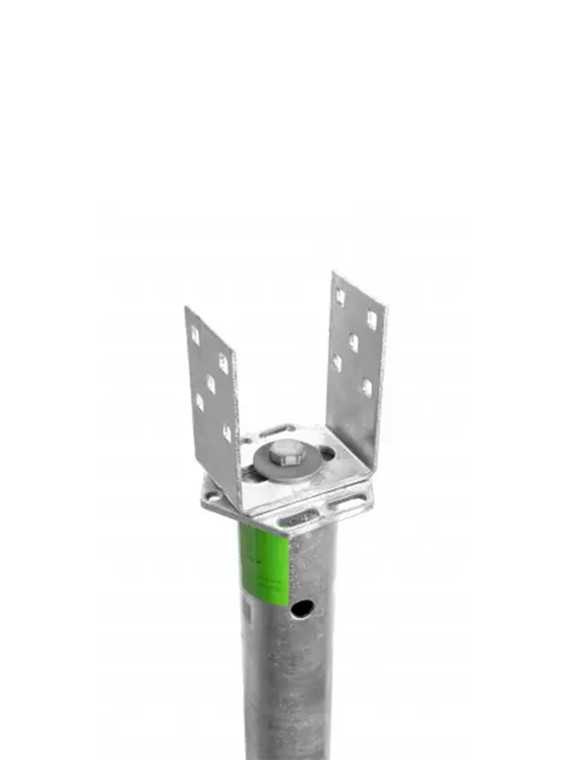 L-Adaptateur réglable 100-160mm pour vis de fondation et structure sol — vue 5