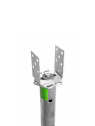 L-Adaptateur réglable 100-160mm pour vis de fondation et structure sol — vue 5