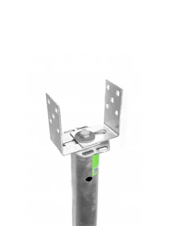 L-Adaptateur réglable 100-160mm pour vis de fondation et structure sol — vue 8