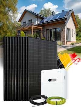 Solar Kit Self-Consumption 4.5 kWp – Mono 3 kW – Battery 5.12 kWh – Installed BE