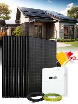 Solar Kit Self-Consumption 5.4 kWp – Mono 5 kW – Battery 5.12 kWh – Installed BE