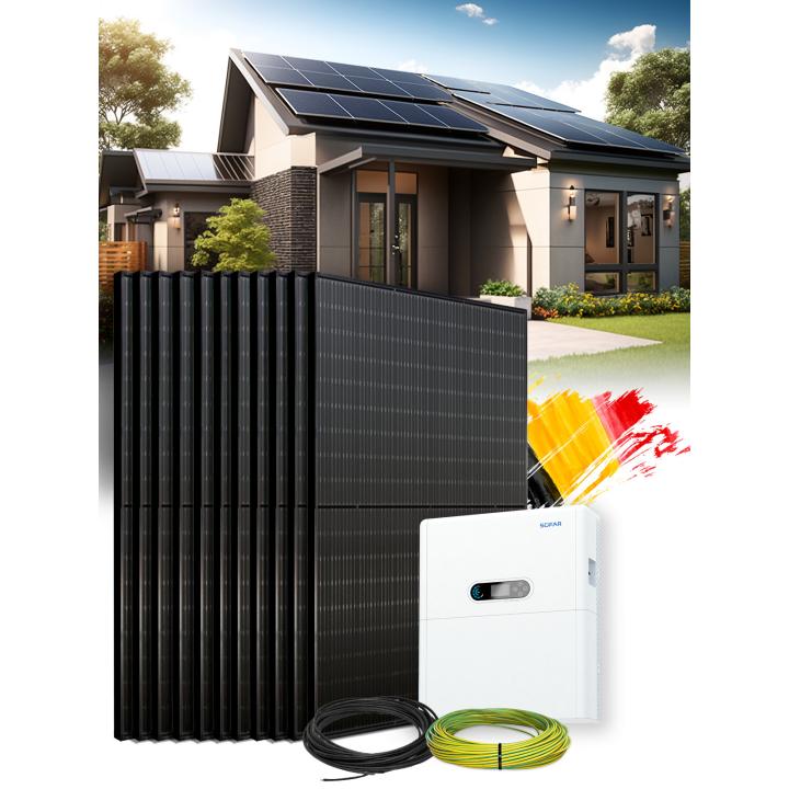 Kit Solaire Autoconsommation 5,4 kWc – Mono 5 kW – Batterie 5,12 kWh – Installé BE