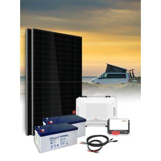 Kit solaire 750Wc mono - 100Ah24V - 800VA