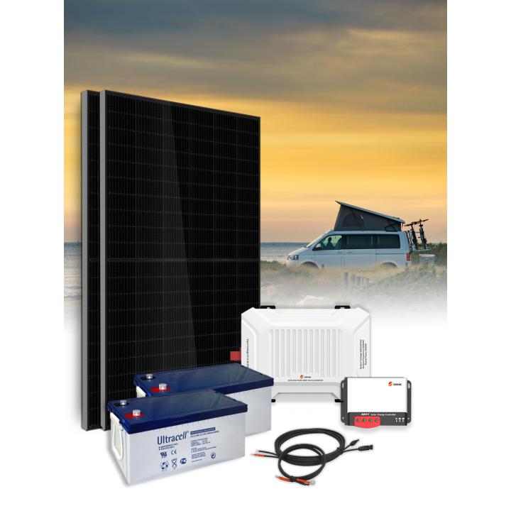 Zonnepaneel Kit Autonoom 0,75 kWp – 800 VA – Batterij