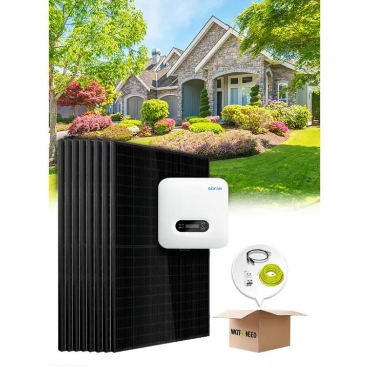 Kit van 10 tot 18 zelfverbruikpanelen / 5kVa Sofar herinjectie