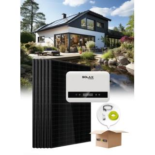 Kit 10 à 18 panneaux, autoconsommation / réinjection 5kVa Solax sans stockage