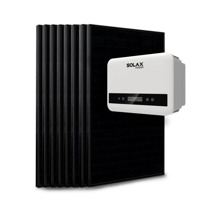 Kit 10 bis 18 Paneele, Eigenverbrauch/Rückspeisung 5kVa Solax ohne Speicher