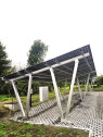Carport fotovoltaico de aluminio para 15 paneles (solo estructura) — vue 3