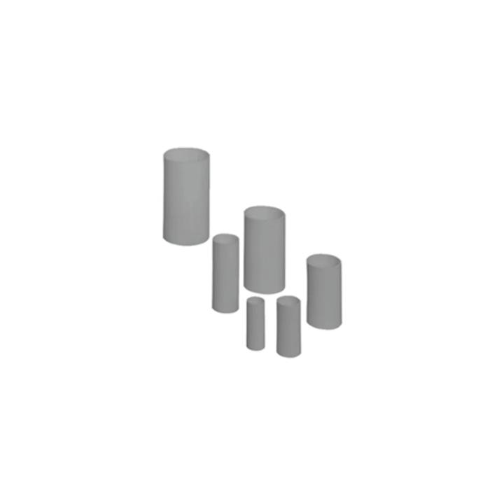 Grey polypropylene protective sleeves for 25 mm tube - RAL7037