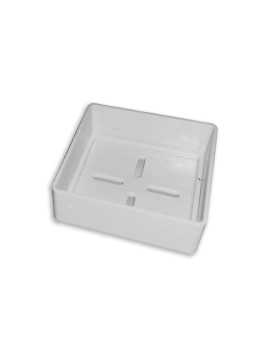Tapón carril 40x40mm gris