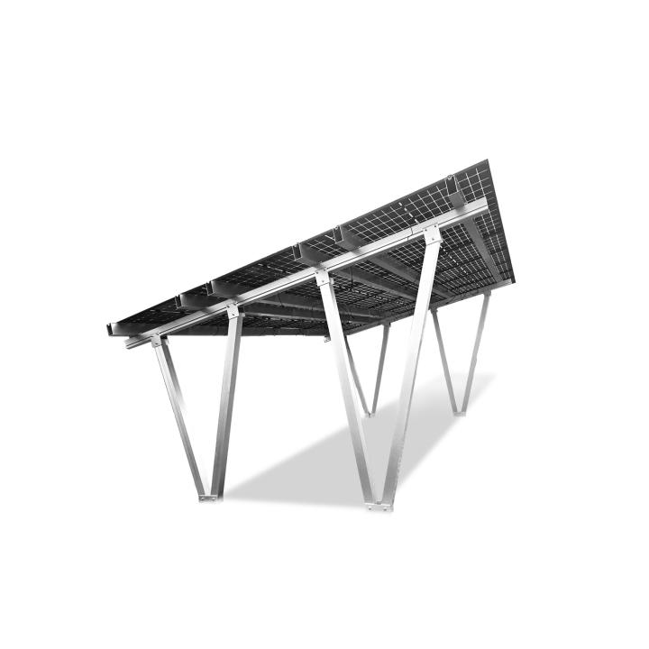 Aluminium-Photovoltaik-Carport für 15 Paneele