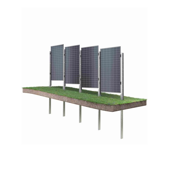 WS-A10P solar fence - Vertical ground mounting system