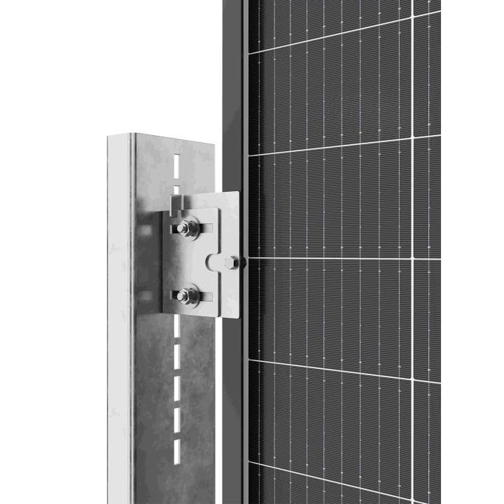 Clôture solaire WS-A10P - Système de fixation au sol vertical