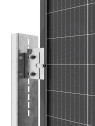 Clôture solaire WS-A10P - Système de fixation au sol vertical